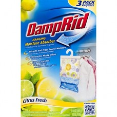 DampRid Hanging Moisture Absorber  Citrus Fresh  14 Oz Bag  3 Pack (1 Pack) - B07B5YF9TV
